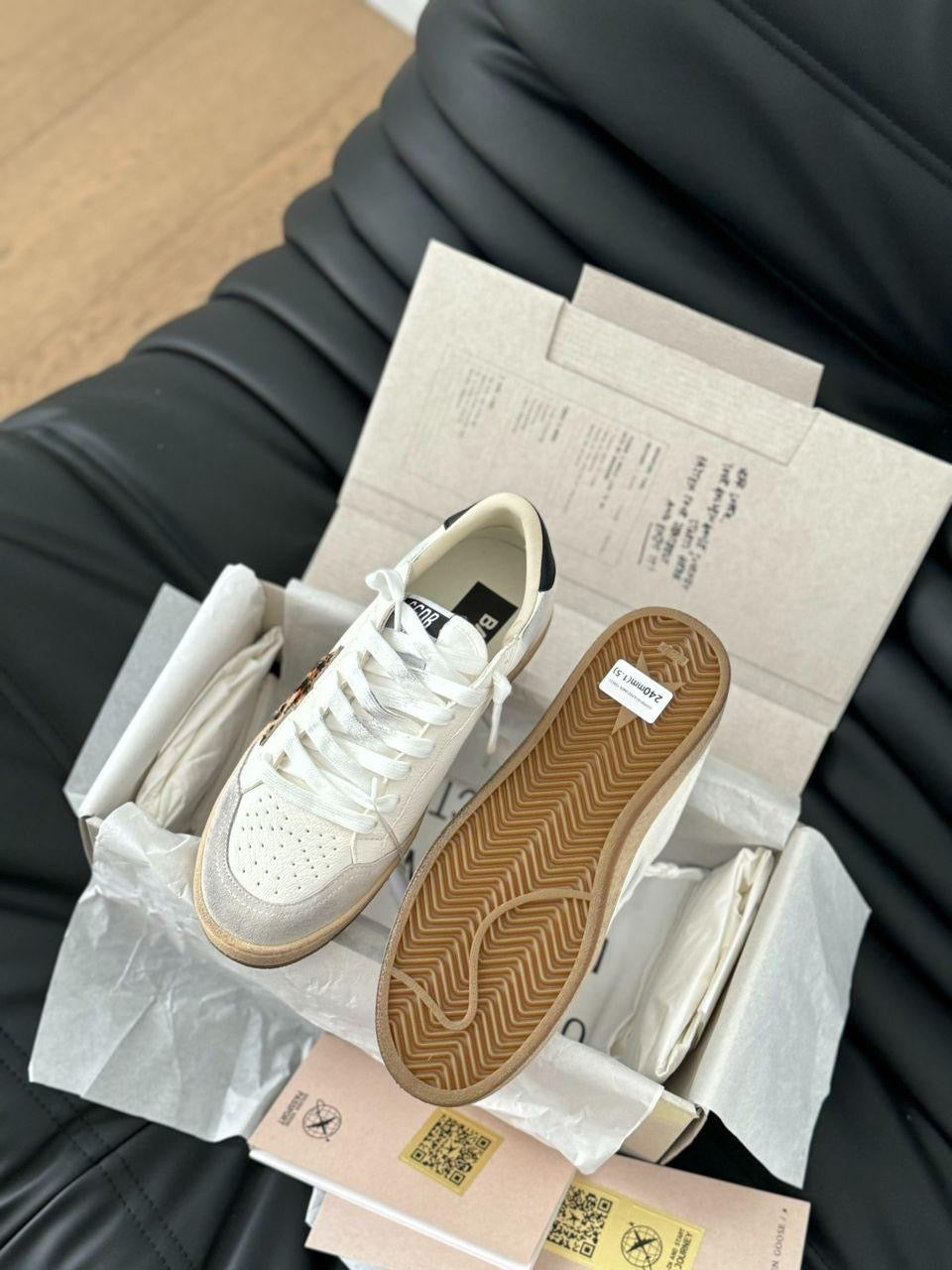 Golden Goose Ball star White/Leopard star